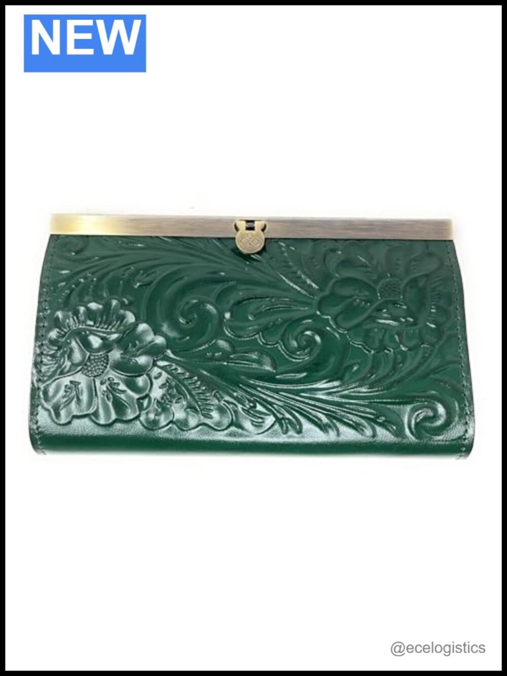 Patricia Nash Tooled Leather Clutch Wallet with RFID Protection